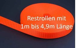 Zeige Details für Restpostenbox 30mm breites Gurtband aus Polyester (PES) 1,4mm stark, 25m - leuchtorange (UV) Bild von Restpostenbox 30mm breites Gurtband aus Polyester (PES) 1,4mm stark, 25m - leuchtorange (UV)
