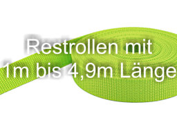 Bild von Restpostenbox 50mm breites PP-Gurtband 1,4mm stark, 25m - limone (UV)