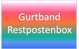 Bild von Restpostenbox 50mm breites PP-Gurtband 1,4mm stark, 25m, 3 verschiedene Farben (UV)