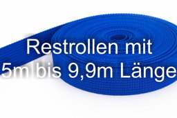 Bild von Restpostenbox 25mm breites PP-Gurtband 1,8mm stark, 25m - königsblau (UV)