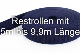 Bild von Restpostenbox 20mm breites PP-Gurtband 1,8mm stark, 25m - dunkelblau (UV)