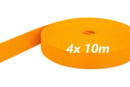 Bild von Sonderposten 20mm breites PP-Gurtband 2mm stark, 40m - gelb (UV) *verschmutzt*