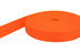 Bild von 10m PP Gurtband - 25mm breit - 2mm stark - orange (UV)