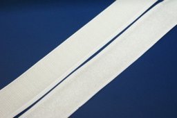 Bild von 1m selbstklebendes Klettband (1m Flausch & 1m Haken) - 20mm breit - Farbe: weiß