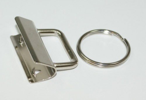 Bild von 30mm Rohlinge / Klemmschließe für Schlüsselanhänger - 50 Stück