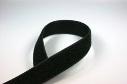 Bild von 25m Rolle Alfagrip  back to back Klettband, 20mm breit, schwarz