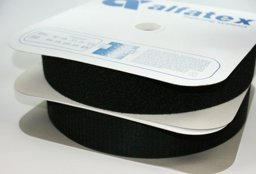 Bild von 25m Alfagrip Klettband (25m Haken- & 25m Flauschband) - 20mm breit - schwarz