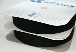 Bild von 4m Alfagrip Klettband (4m Haken- & 4m Flauschband) - 38mm breit - schwarz