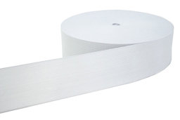 Bild von 50mm breites Gummiband aus Polyester - 25m Rolle - weiß