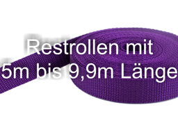 Bild von Restpostenbox 25mm breites PP - Gurtband 1,4mm stark, 25m - lila (UV)