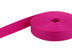 Bild von 50m PP Gurtband - 15mm breit - 1,4mm stark - pink (UV)