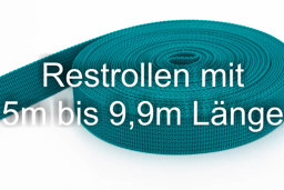 Bild von Restpostenbos 40mm breites PP-Gurtband 1,8mm stark, 25m - petrol (UV)