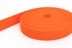 Bild von 10m PP Gurtband - 25mm breit - 1,8mm stark - orange (UV)