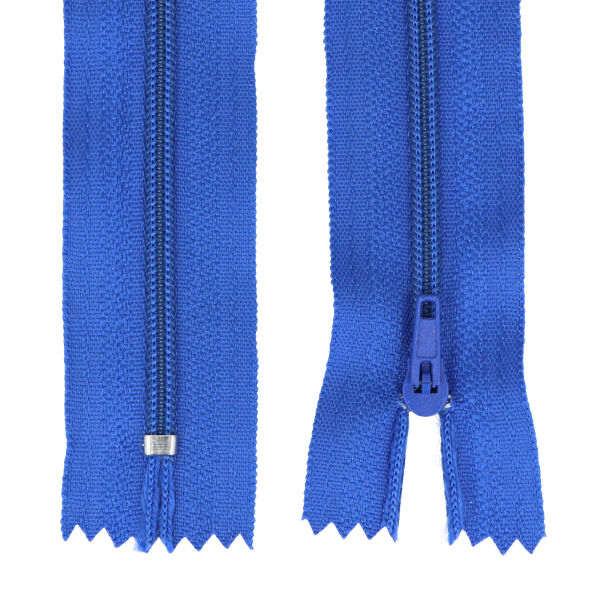 Bild von 25 Reißverschlüsse 3mm - 18cm lang - Farbe: blau