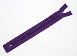 Bild von 25 Reißverschlüsse 3mm - 18cm lang - Farbe: lila