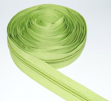 Bild von 5m Reißverschluss, 3mm Schiene, Farbe: apfelgrün