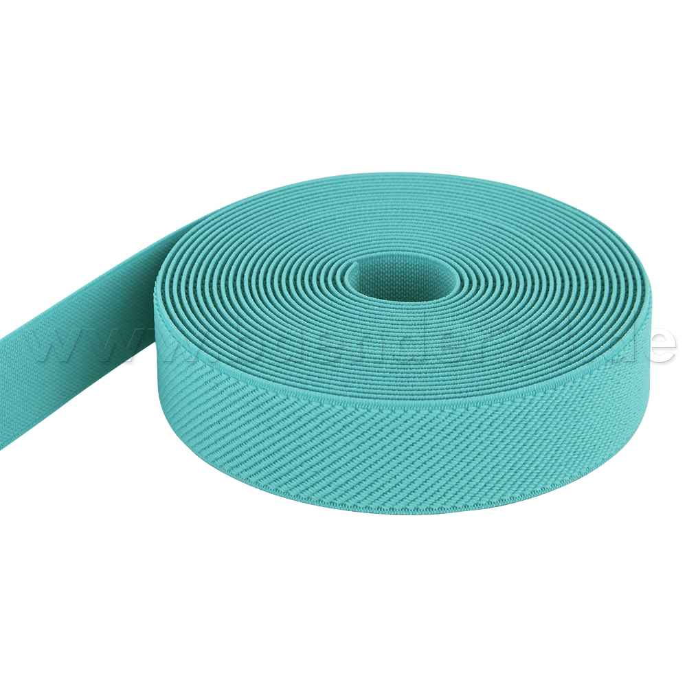 Bild von 5m  Rolle Gummiband - Farbe: mint - 25mm breit