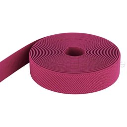 Bild von 5m  Rolle Gummiband - Farbe: pink - 25mm breit