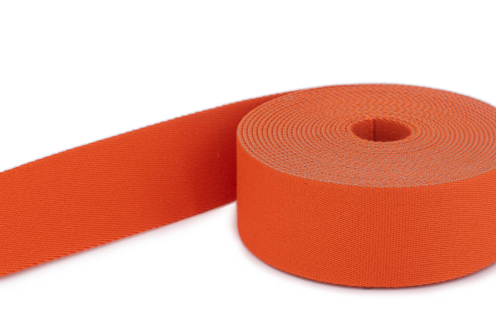 Bild von 1m Gürtelband / Taschenband - 40mm breit - Farbe: dunkelorange