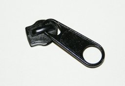 Bild von Zipper für 10mm Reißverschlüsse, Farbe: schwarz, 10 Stück