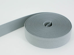 Bild von 50m  Rolle Gummiband - Farbe: grau - 25mm breit