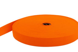 Bild von 20mm breites Gummiband aus Polyester - 25m Rolle - orange