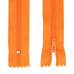 Bild von Reißverschluss  - 14cm lang - Farbe: orange - 25 Stück