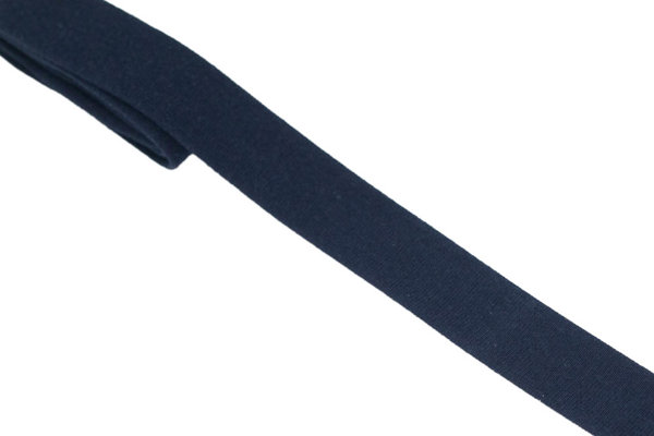 Bild von 3m Schrägband - Baumwolle Jersey - 20mm breit - dunkelblau