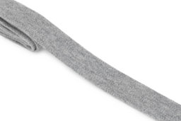Bild von 3m Schrägband - Baumwolle Jersey - 20mm breit - grau meliert