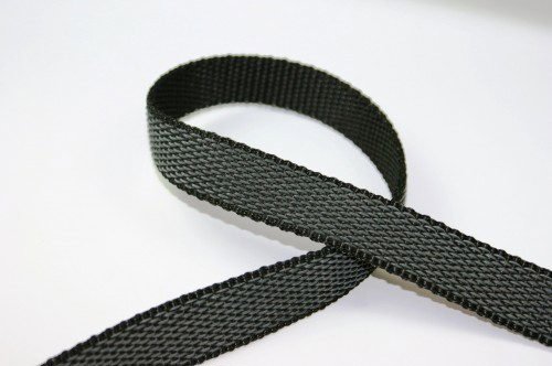 Bild von 10m Rolle gummiertes PP-Gurtband - 30mm breit - Schwarz