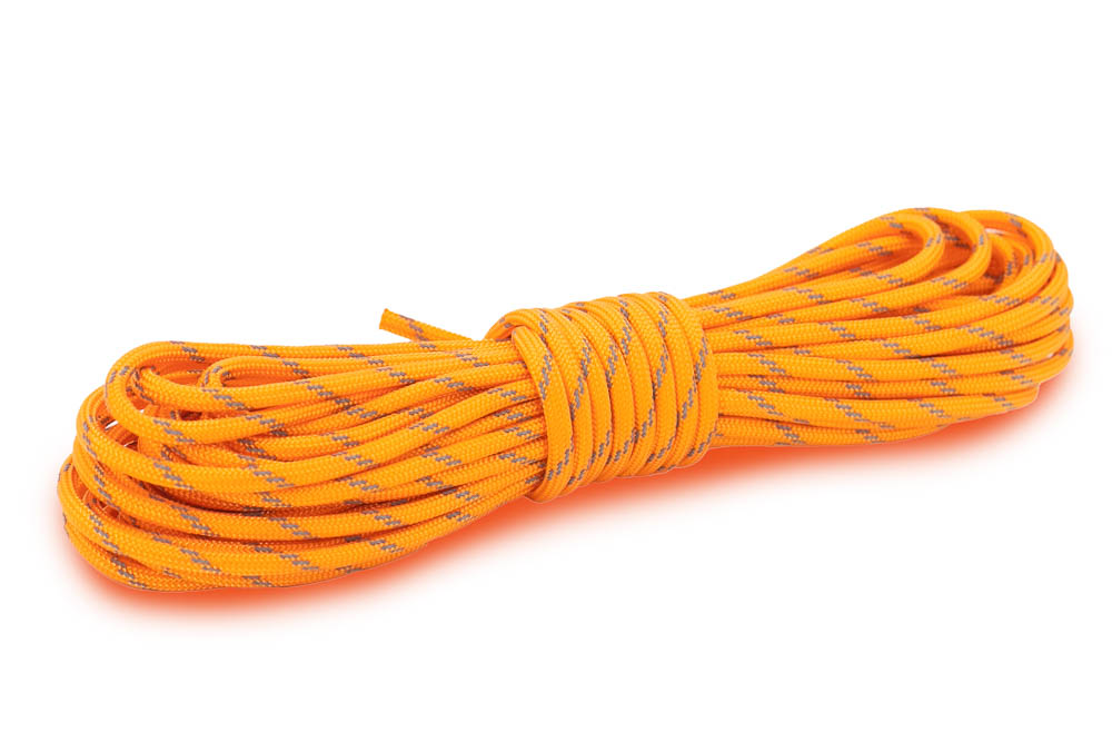 Bild von Paracord 550 Typ III - Dunkelorange mit Reflektor - 10 Meter