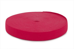 Bild von 25mm breites Gummiband aus Polyester - 25m Rolle - Pink