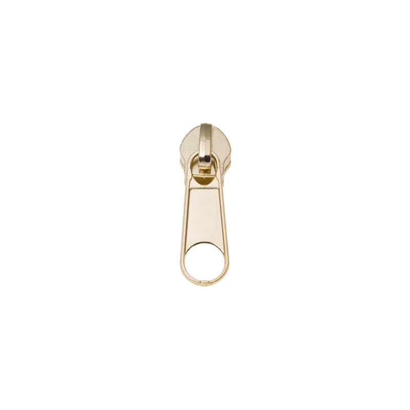 Bild von Zipper für 5mm Reißverschluesse - Farbe: Goldfarben - 10 Stück
