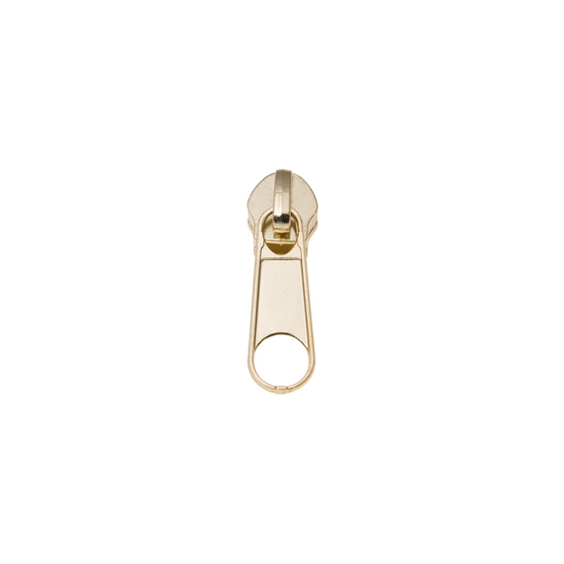 Bild von Zipper für 5mm Reißverschluesse - Farbe: Goldfarben - 10 Stück