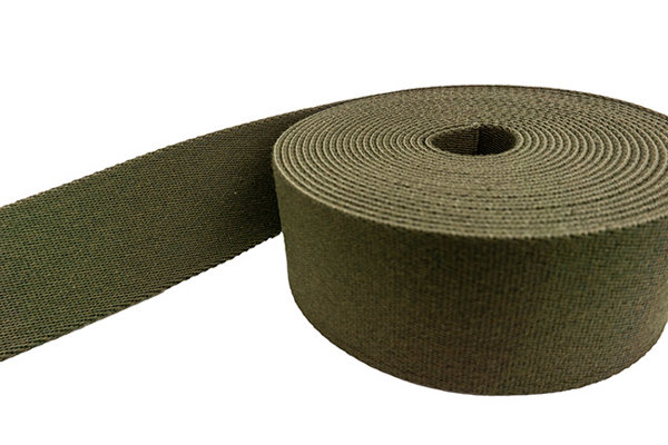 Bild von 50m Gürtelband / Taschenband - 40mm breit - Farbe: khaki