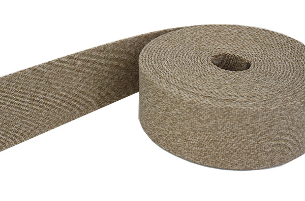 Bild von 50m Gürtelband / Taschenband - Farbe: Beige meliert - 40mm breit