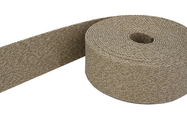 Bild von 50m Gürtelband / Taschenband - Farbe: Beige meliert - 40mm breit