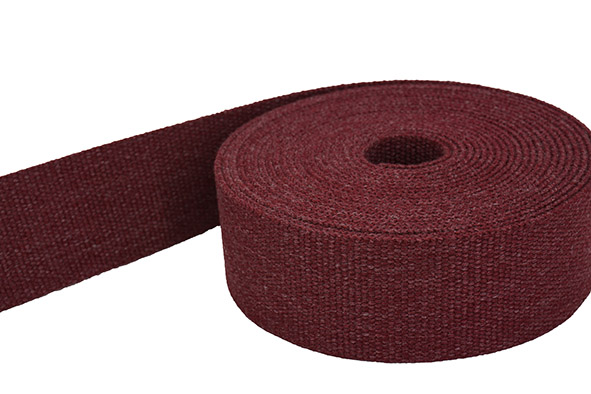 Bild von 5m Gürtelband / Taschenband - 40mm breit - Bordeaux melange