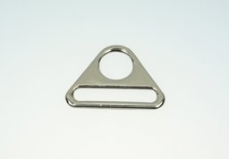 Bild von Triangel aus Zinkdruckguss - vernickelt - 25mm Durchlass - 10 Stück