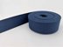 Bild von 1m Gürtelband / Taschenband - 40mm breit - Fischgrät dunkelblau uni 182