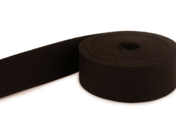 Bild von 50m Rolle Gürtelband / Taschenband - 20mm breit - Farbe: Dunkelbraun