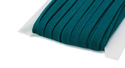 Bild von 3m Flachkordel aus Baumwolle - 15mm breit - Farbe: petrol