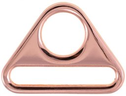 Bild von Triangel aus Zinkdruckguss - rosegold - 32mm Durchlass - 1 Stück