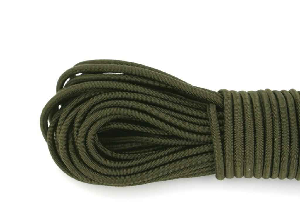 Bild von 10m Gummiseil / Shock Cord - 2,5mm dick - army green