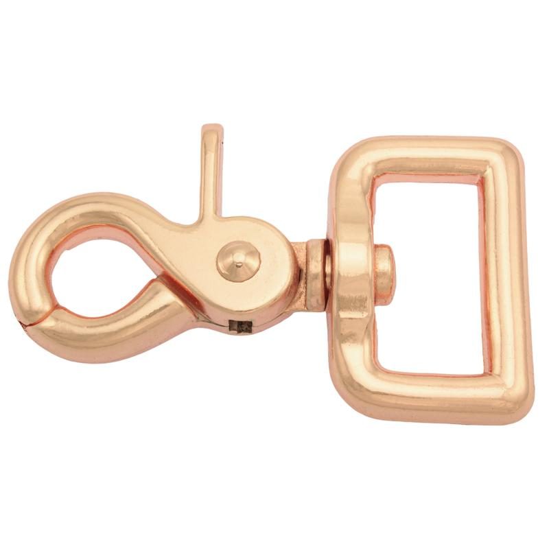 Bild von Scherenkarabiner für 25mm Gurtband - 6,4cm lang - rosegold - 1 Stück