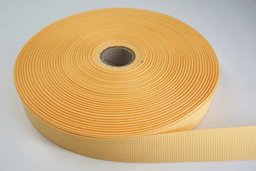 Bild von 50m Rolle Ripsband / Einfassband aus Polyester - 20mm breit - cremegelb