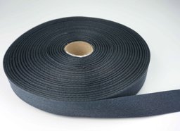 Bild von 50m Rolle Köperband aus Baumwolle - 20mm breit - dunkelgrau