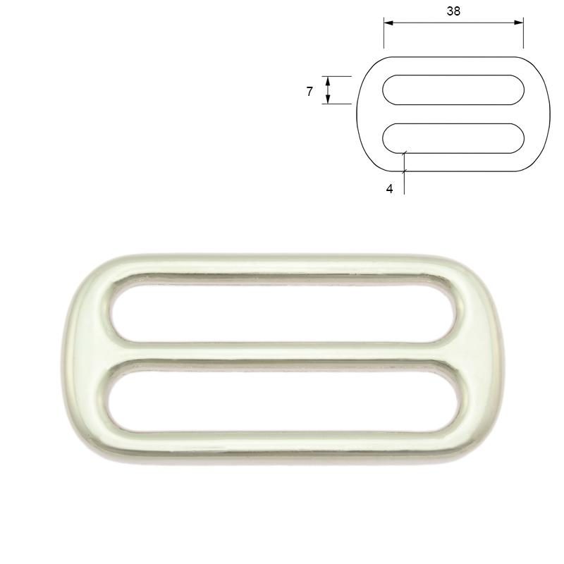 Bild von Regulator aus Zinkdruckguss - vernickelt - 38mm - 7mm Durchlass - 10 Stück