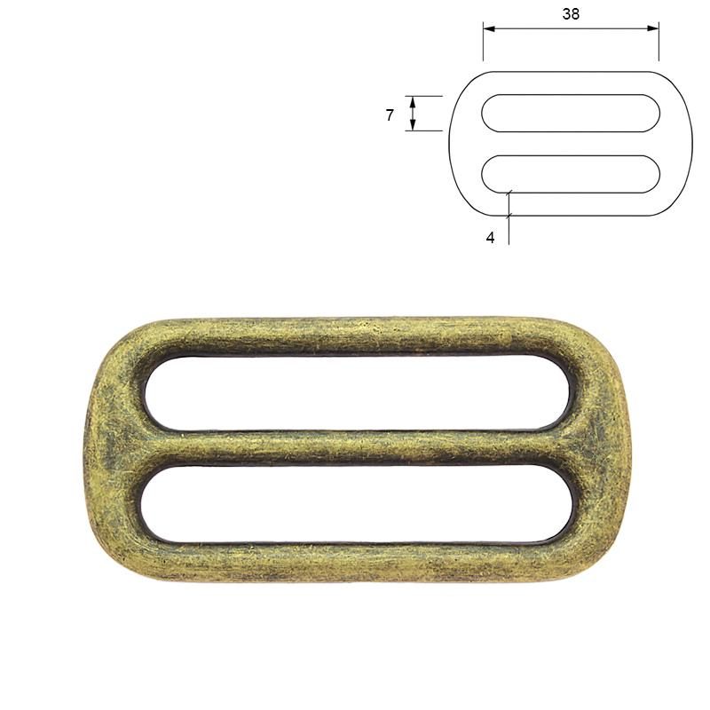 Bild von Regulator aus Zinkdruckguss - Altmessing - 38mm - 6mm Durchlass - 10 Stück