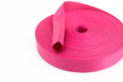 Bild von 50m Schlauchgurt / Schlauchband aus Polyamid, 20mm breit, pink